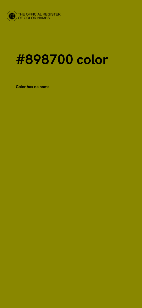 #898700 color image