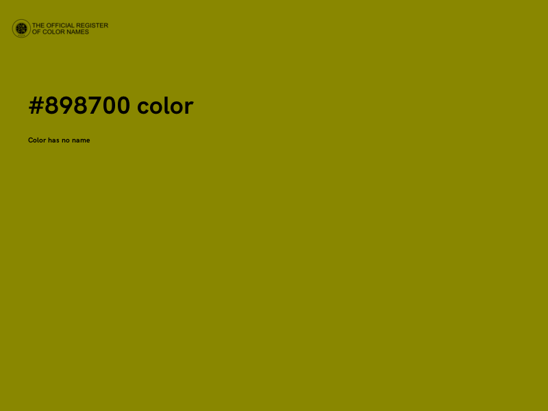 #898700 color image