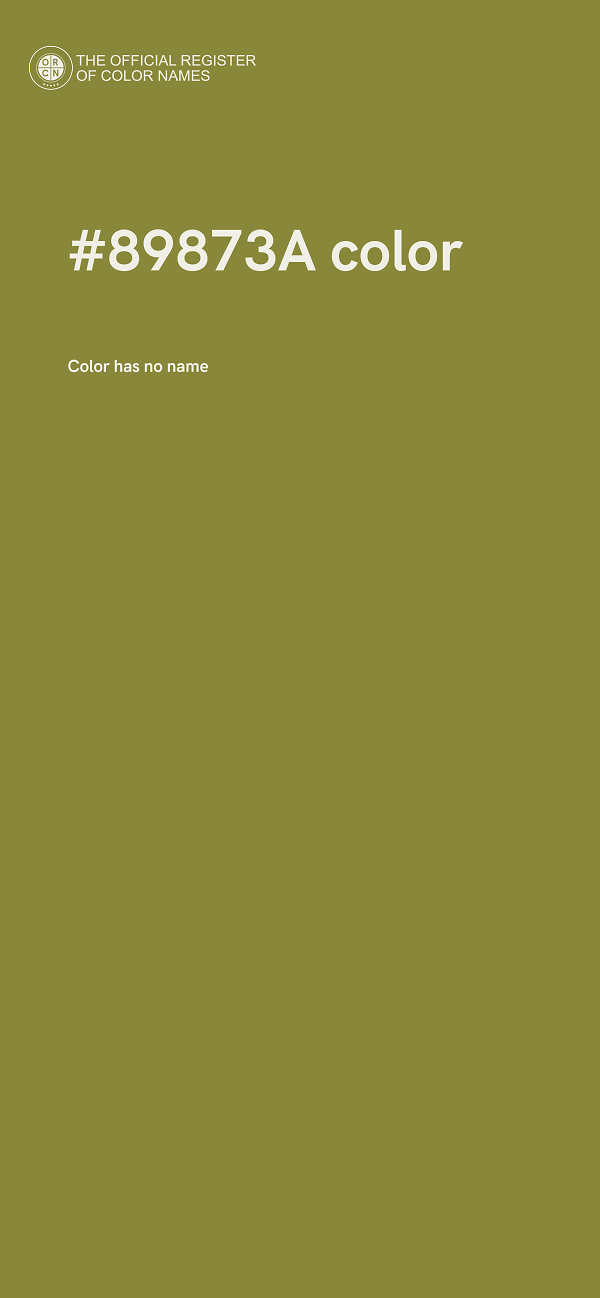 #89873A color image