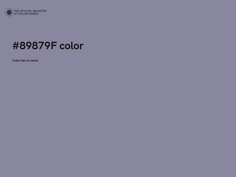 #89879F color image