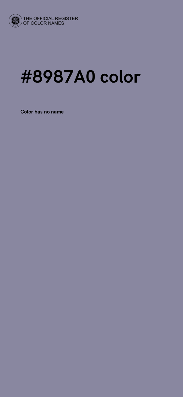 #8987A0 color image