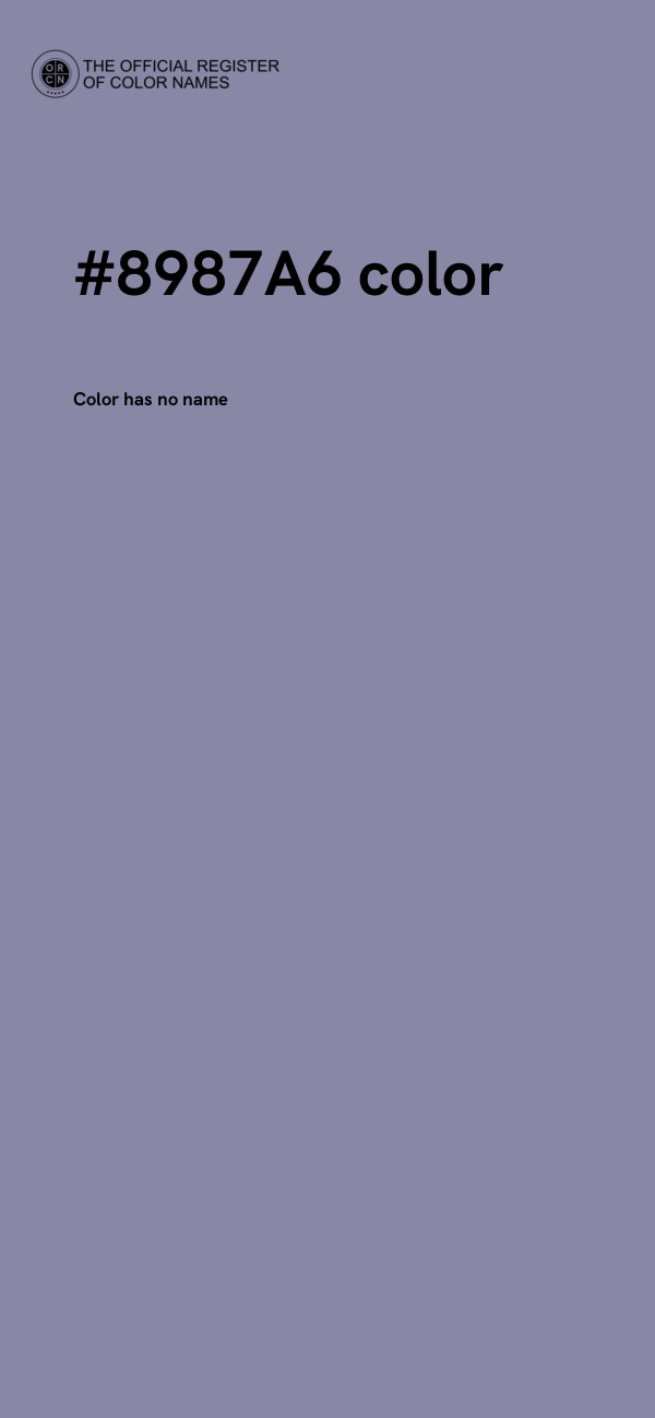 #8987A6 color image