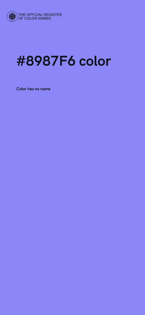 #8987F6 color image