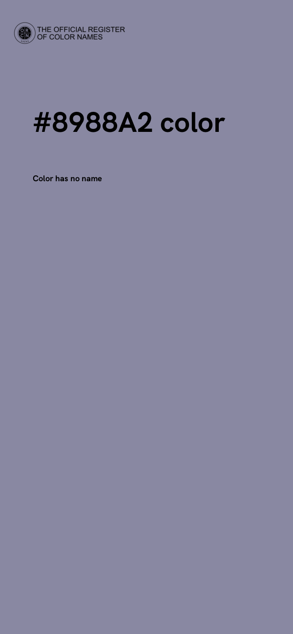 #8988A2 color image