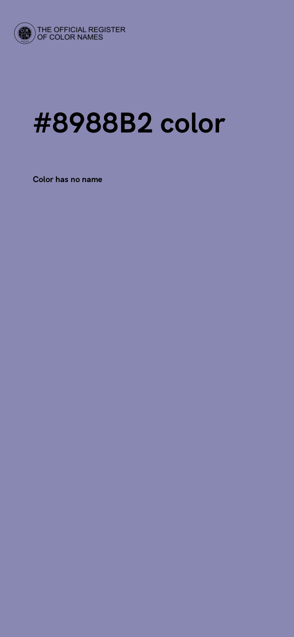 #8988B2 color image