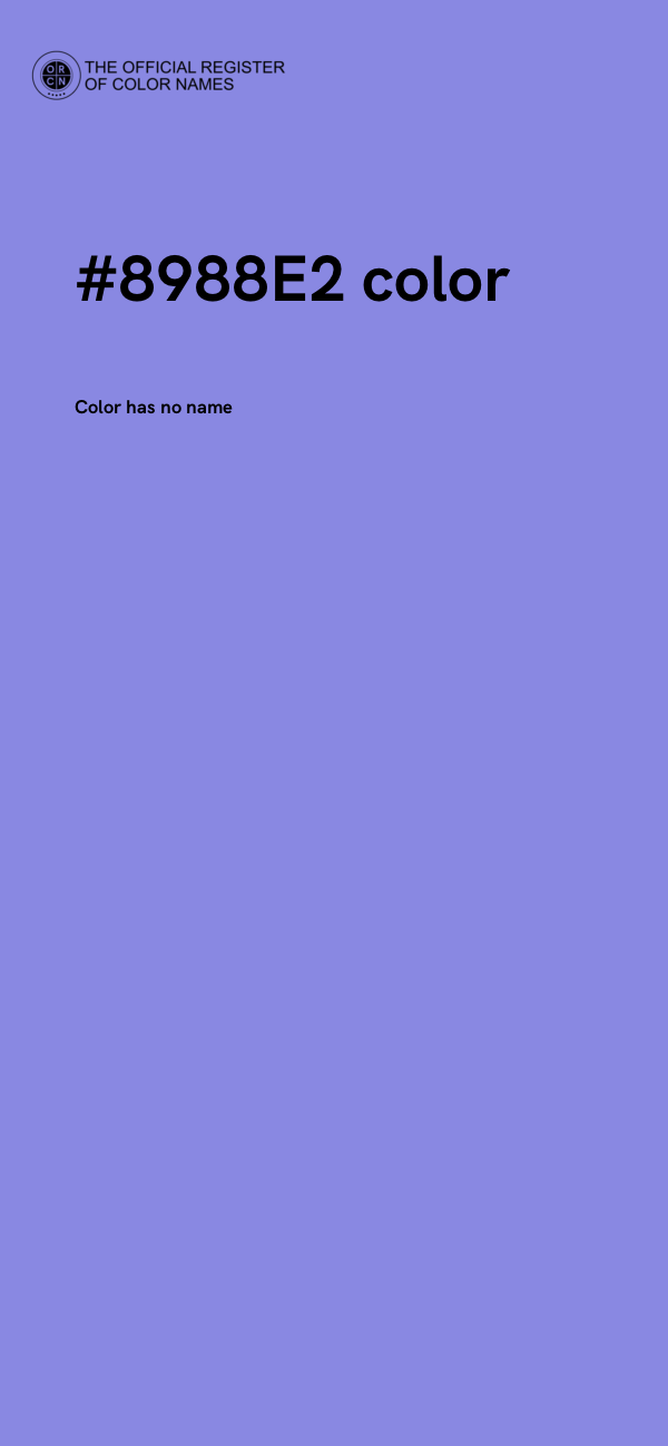 #8988E2 color image