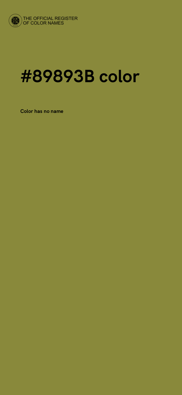 #89893B color image