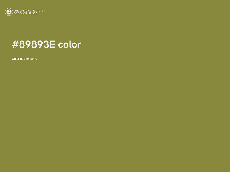 #89893E color image