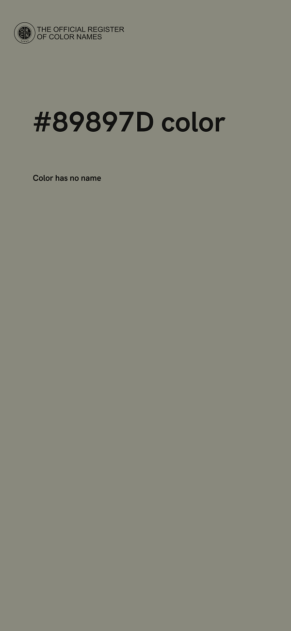 #89897D color image