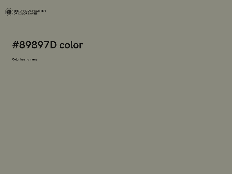 #89897D color image