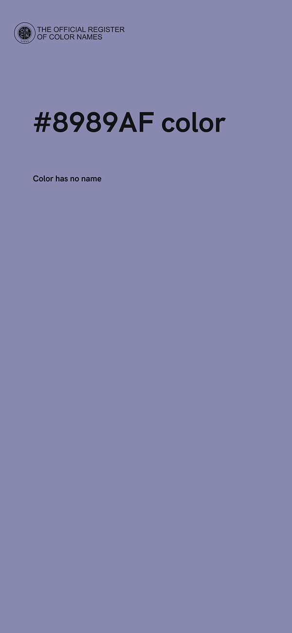 #8989AF color image