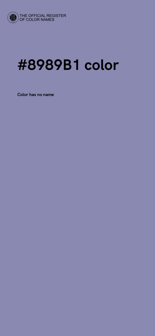 #8989B1 color image