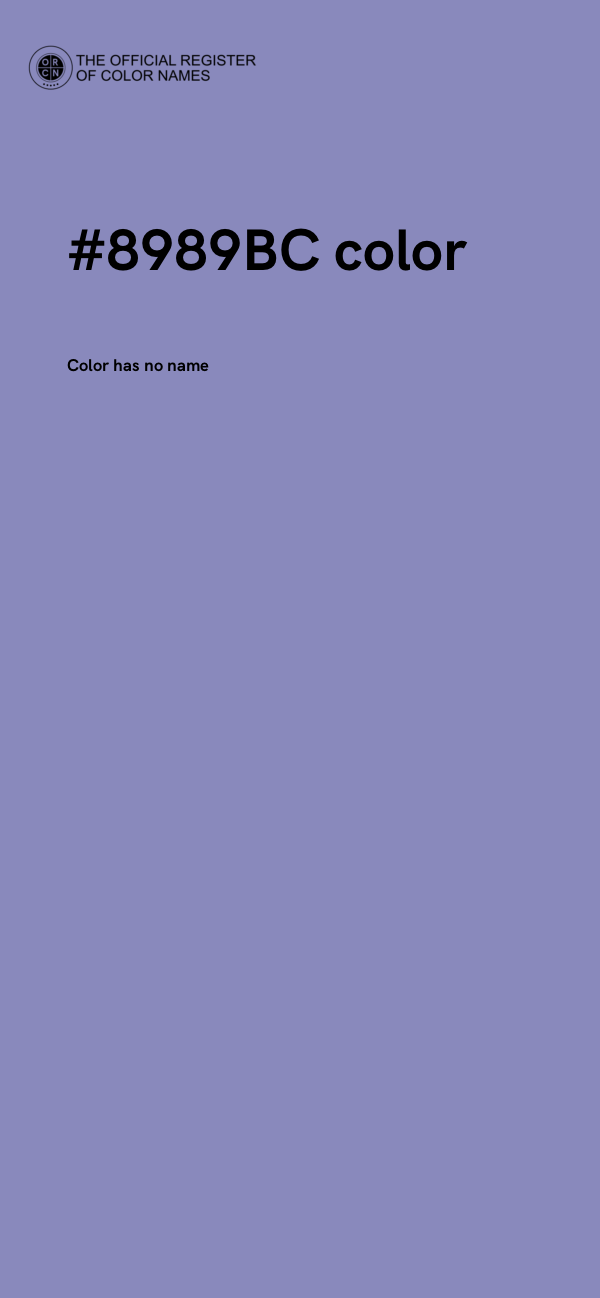 #8989BC color image