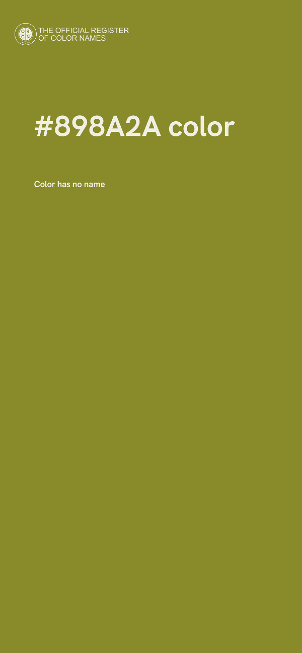 #898A2A color image
