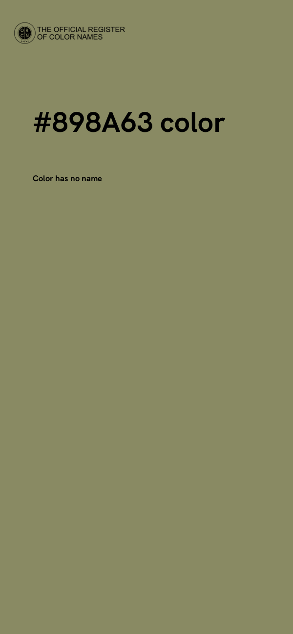 #898A63 color image