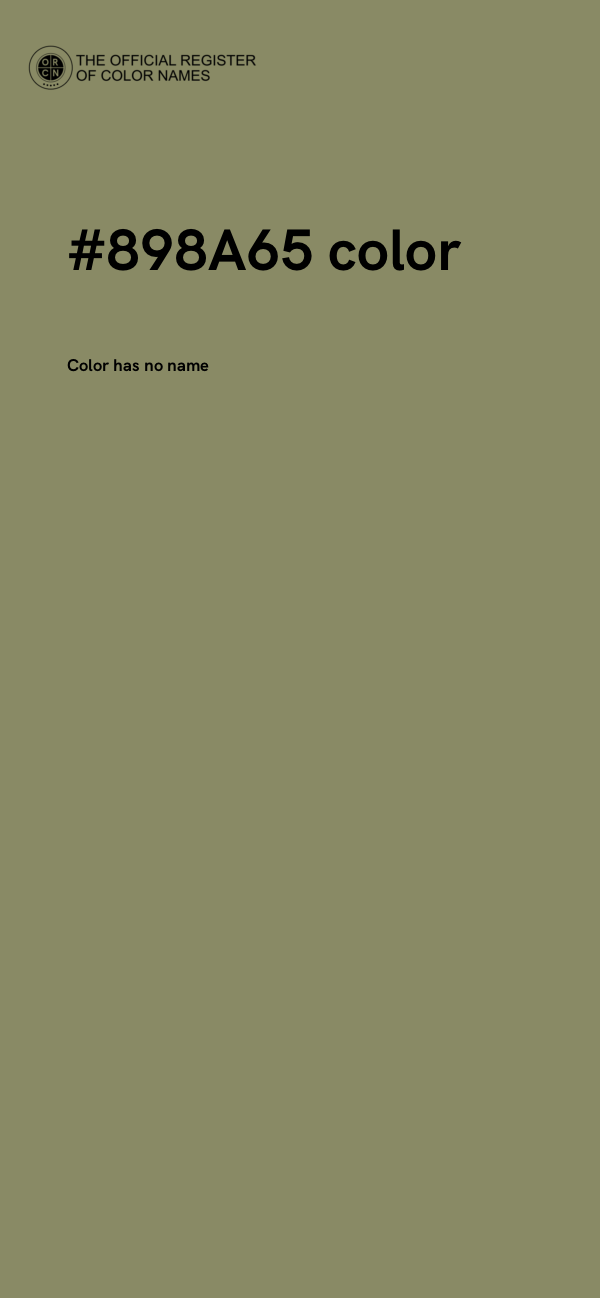 #898A65 color image