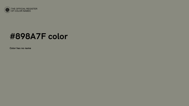 #898A7F color image