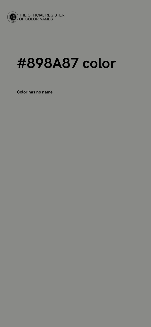 #898A87 color image