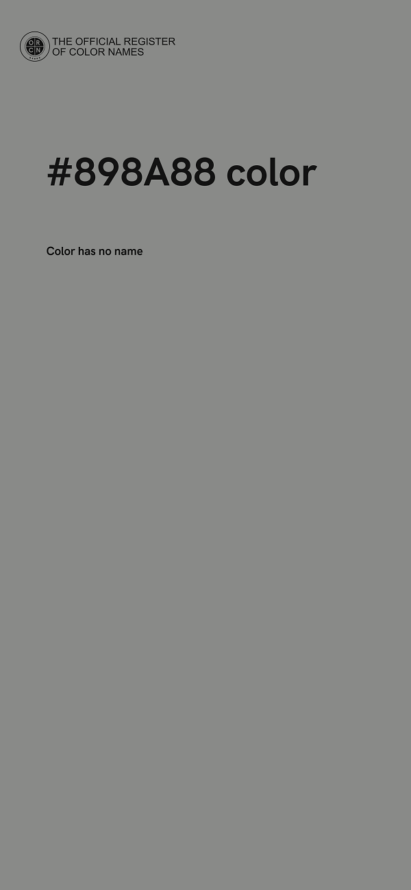 #898A88 color image
