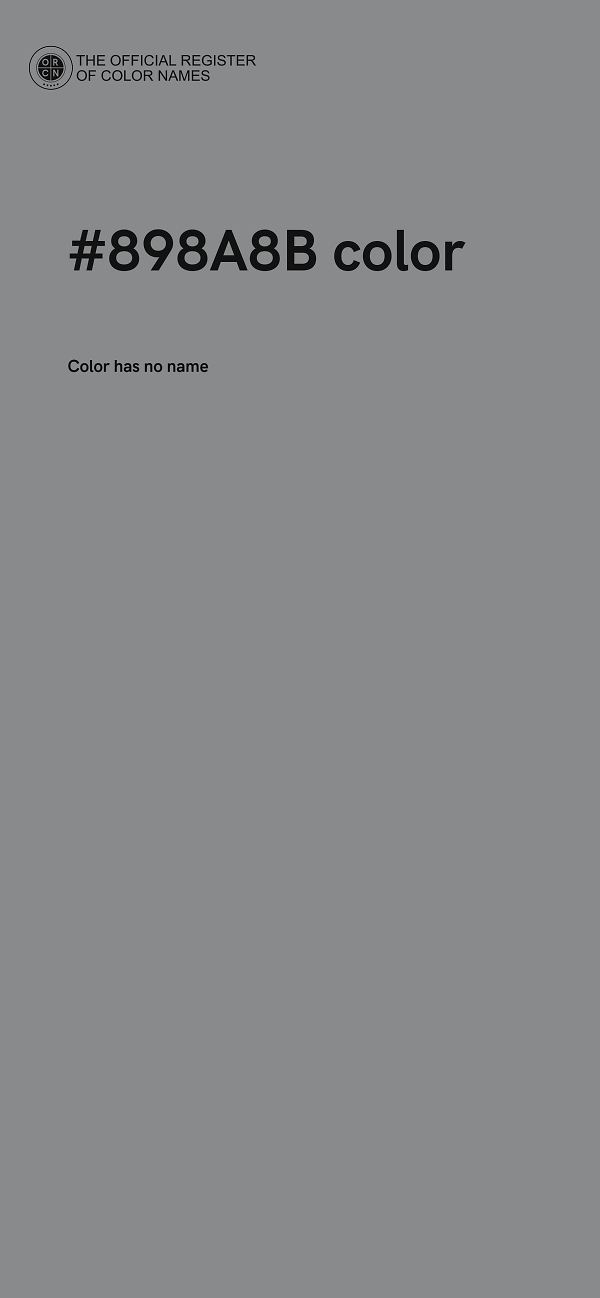 #898A8B color image