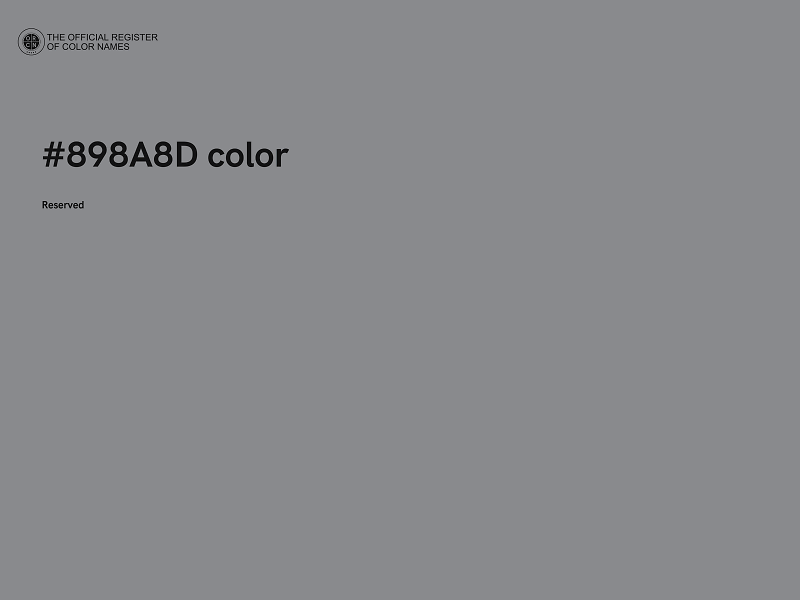 #898A8D color image