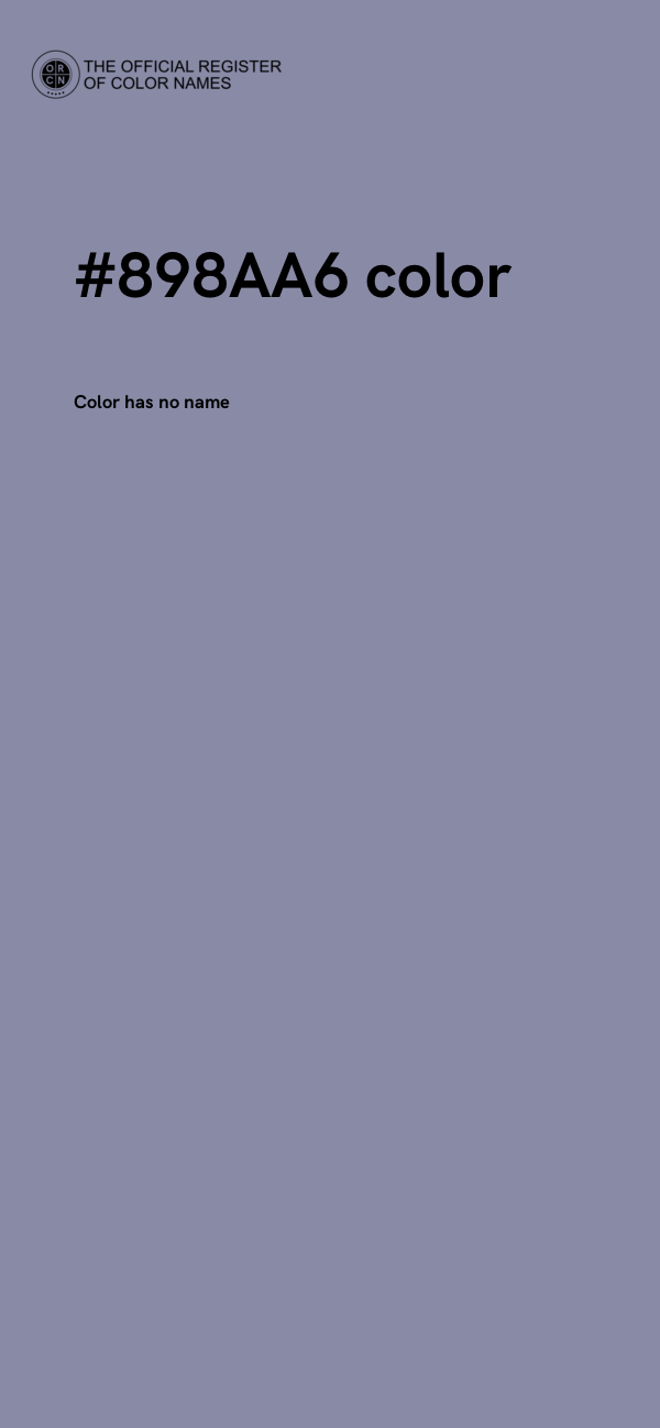 #898AA6 color image