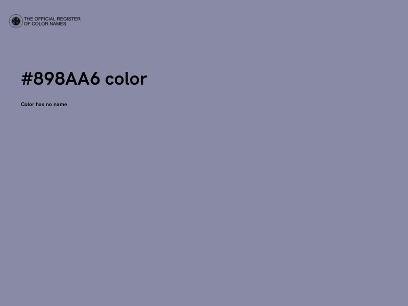 #898AA6 color image