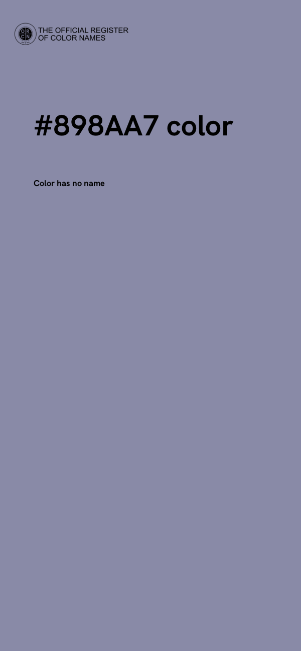 #898AA7 color image