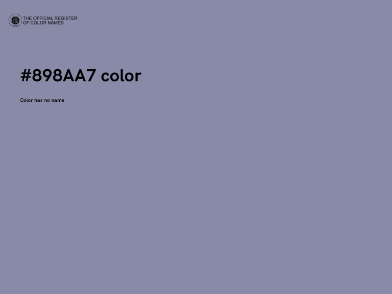 #898AA7 color image