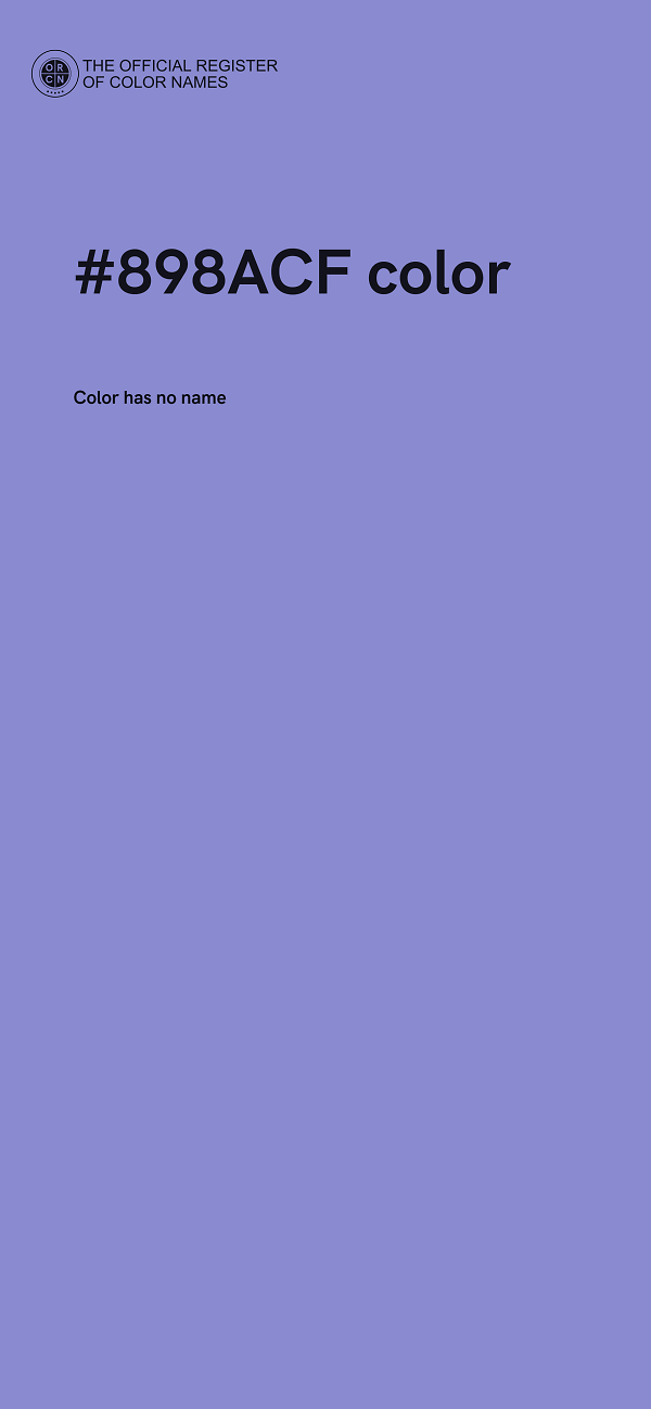 #898ACF color image