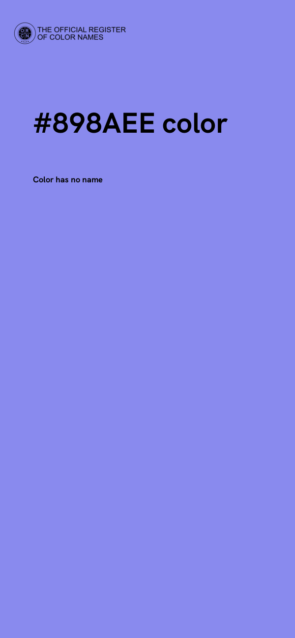 #898AEE color image