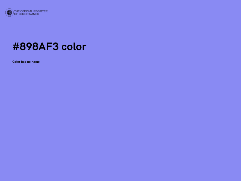 #898AF3 color image