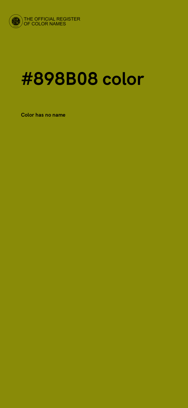#898B08 color image