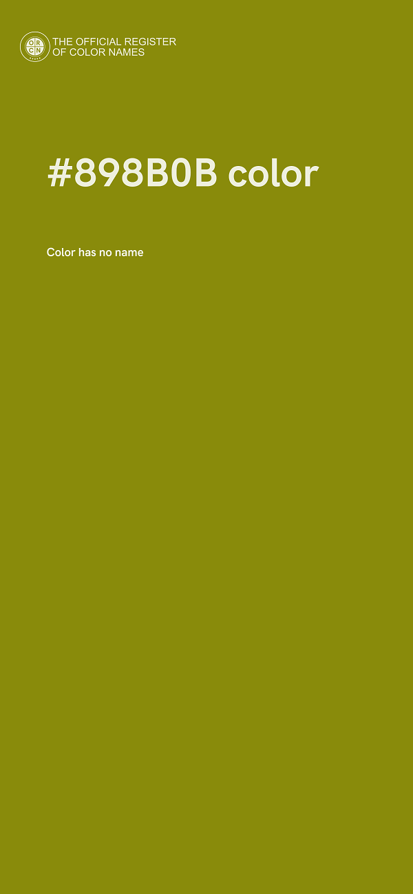 #898B0B color image