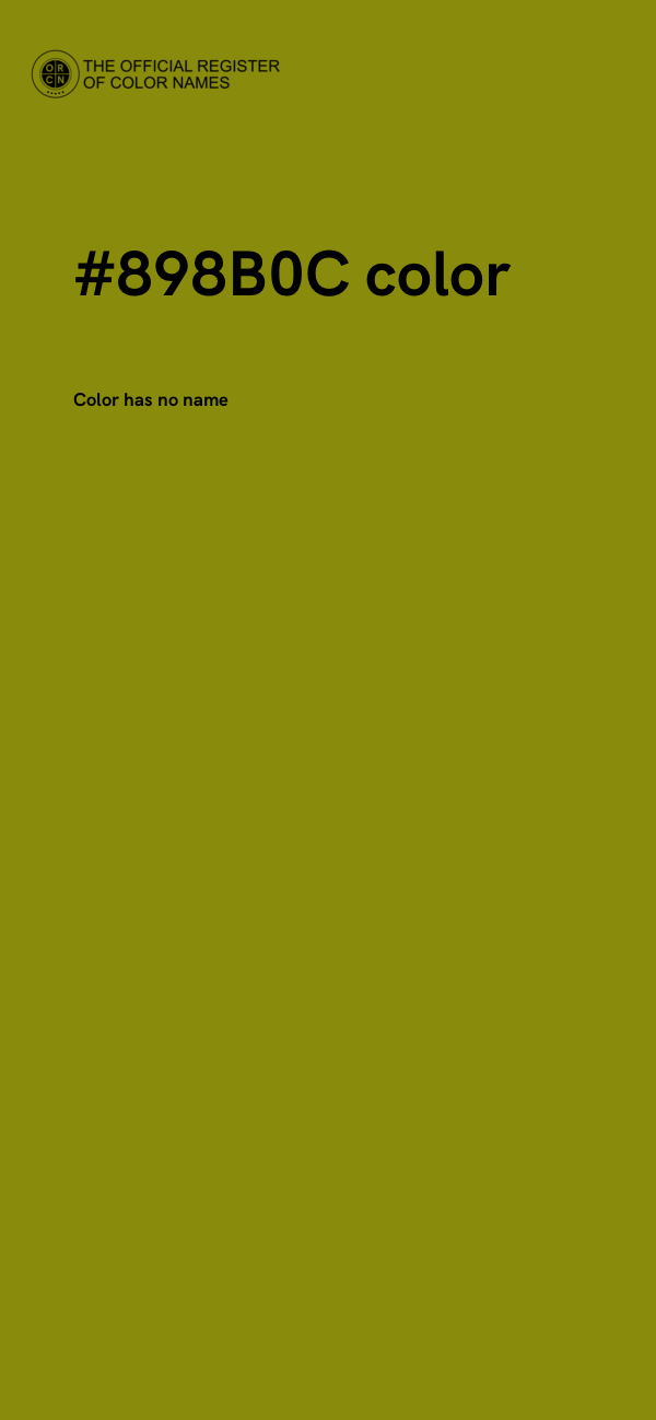 #898B0C color image