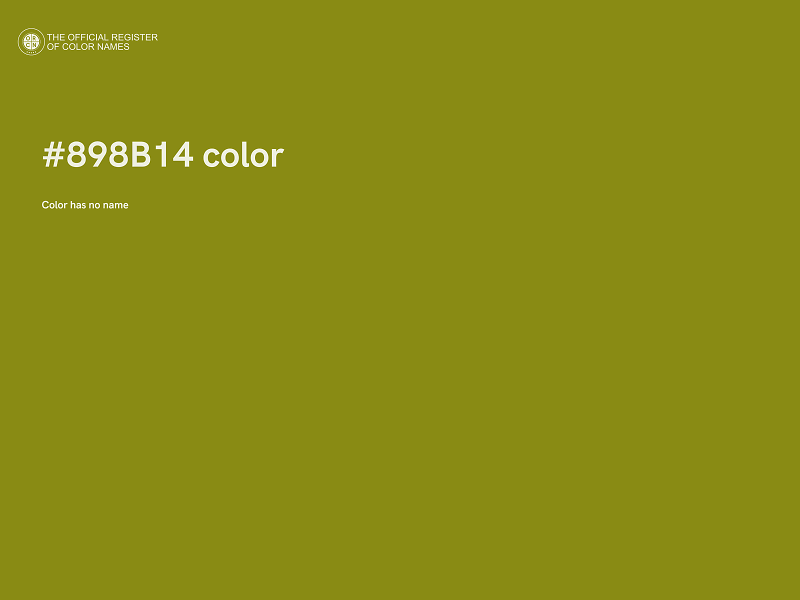 #898B14 color image