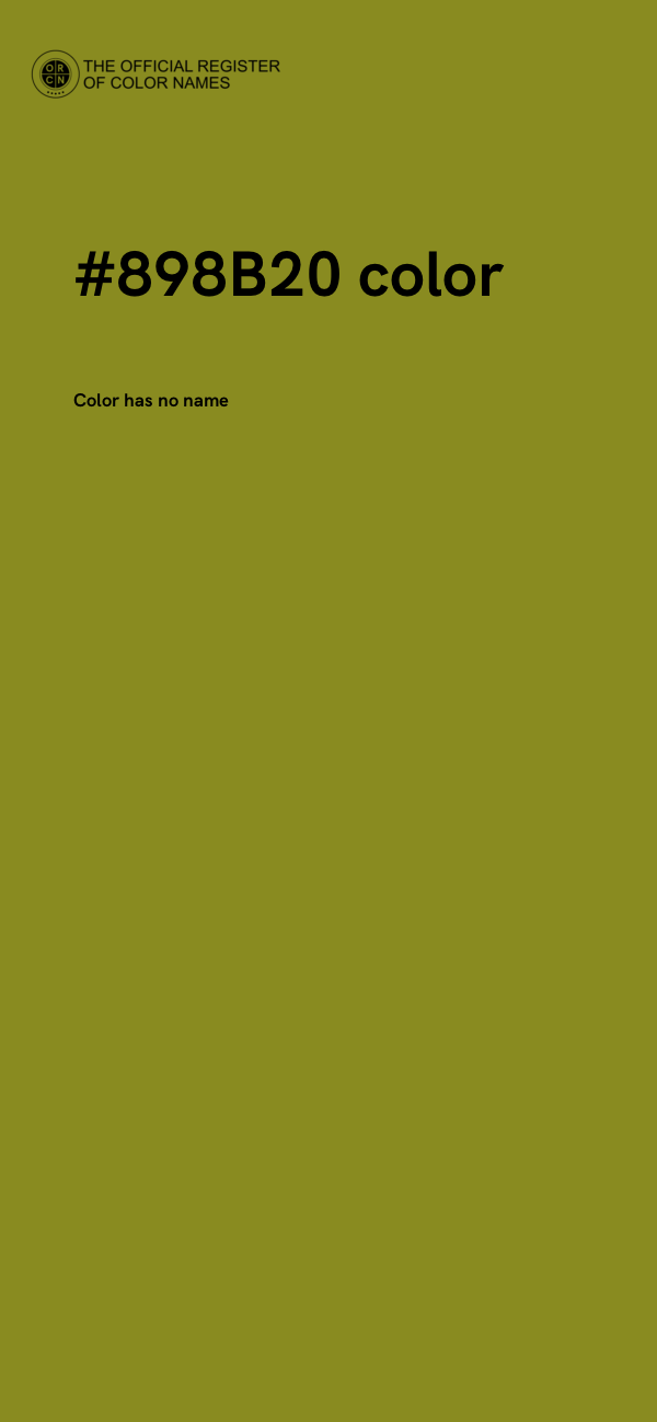 #898B20 color image