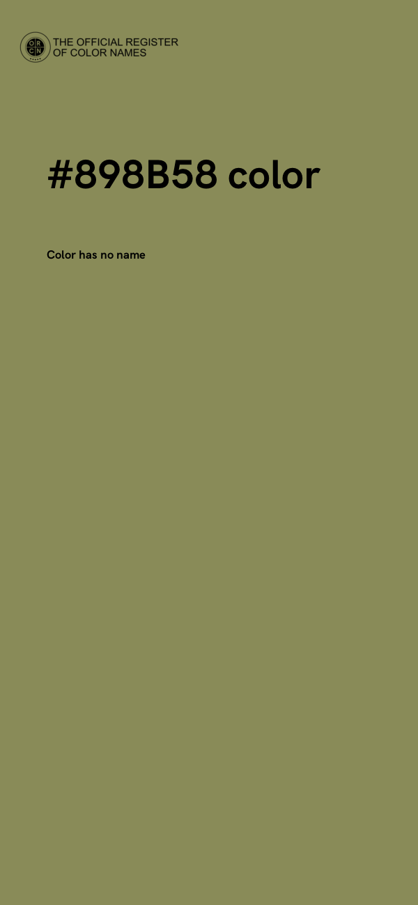#898B58 color image