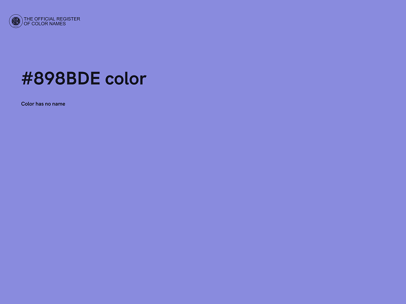 #898BDE color image