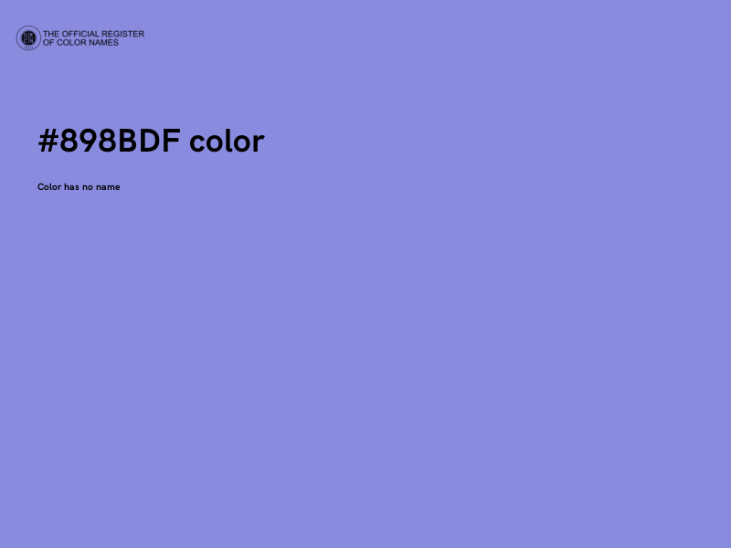 #898BDF color image