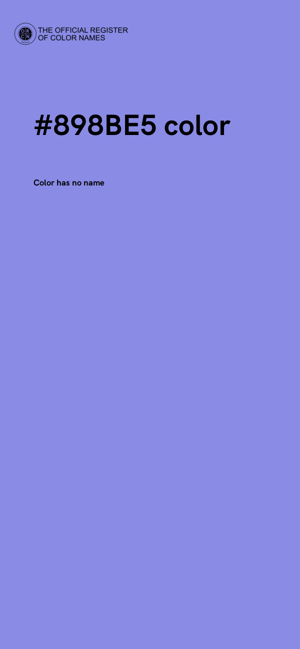 #898BE5 color image