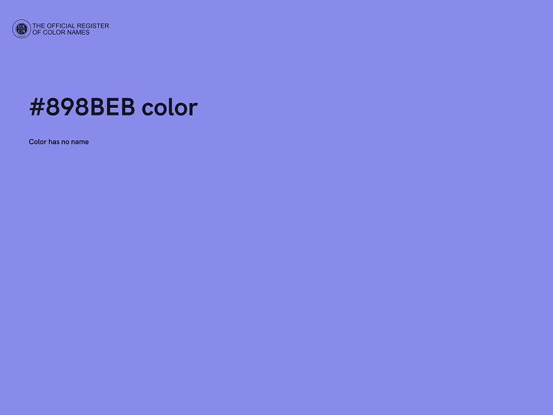 #898BEB color image