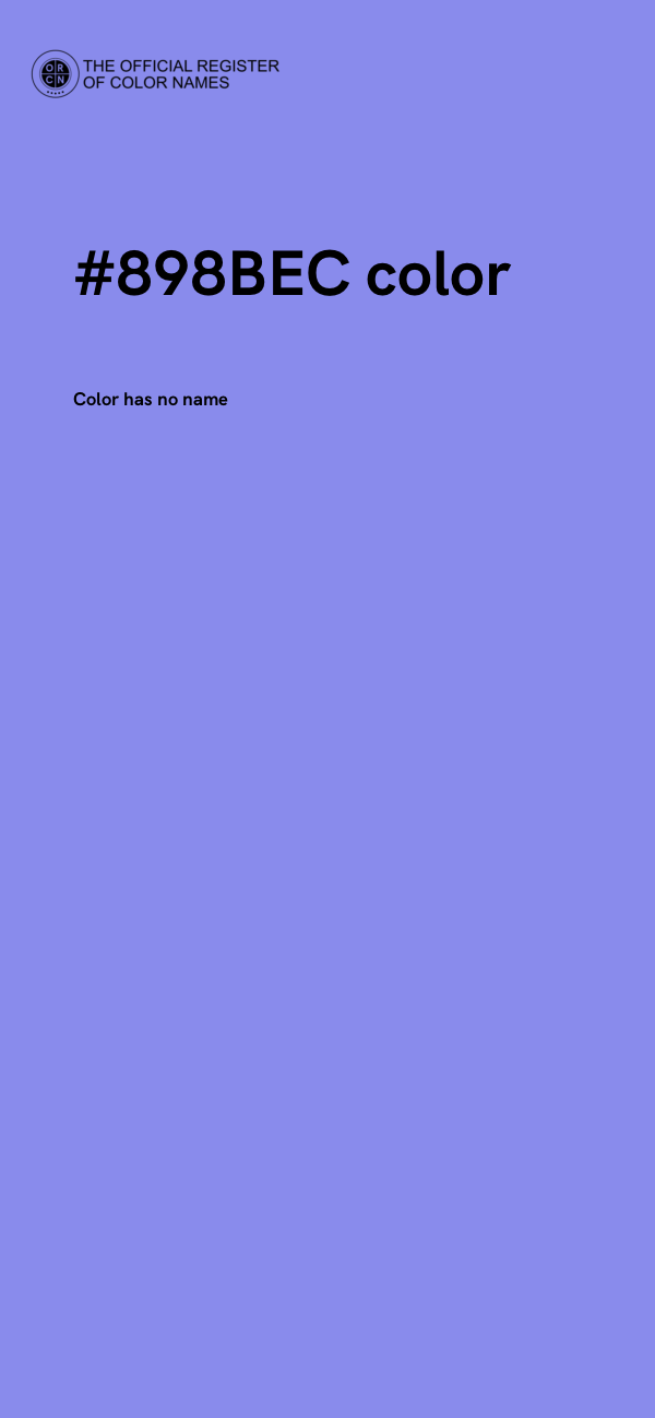 #898BEC color image