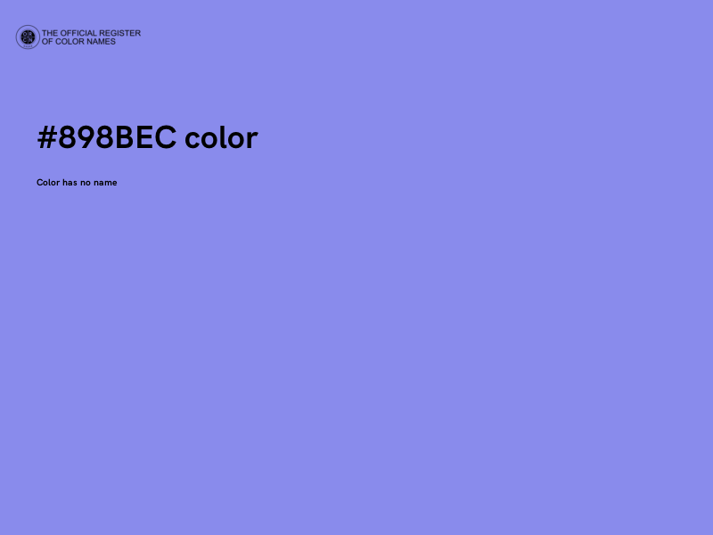 #898BEC color image