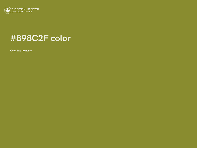 #898C2F color image