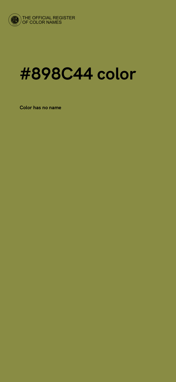 #898C44 color image