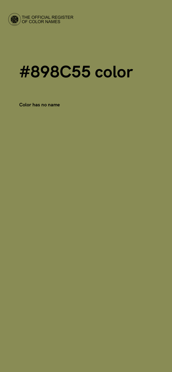 #898C55 color image