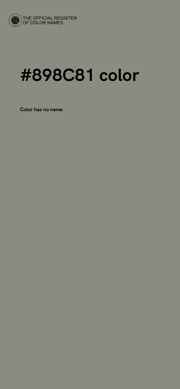 #898C81 color image