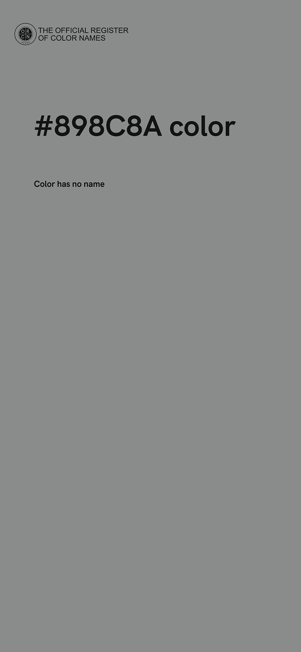 #898C8A color image