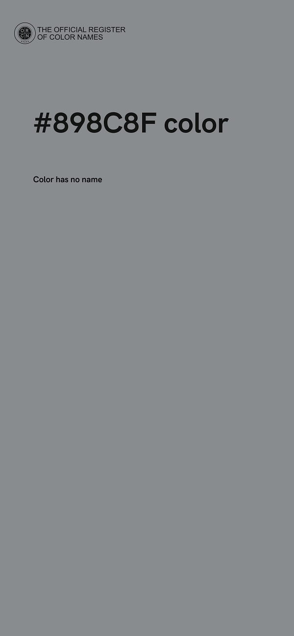 #898C8F color image